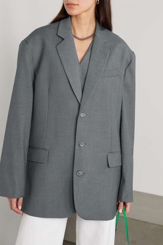 THE FRANKIE SHOP Gelso Oversized Tencel Lyocell-Blend Blazer