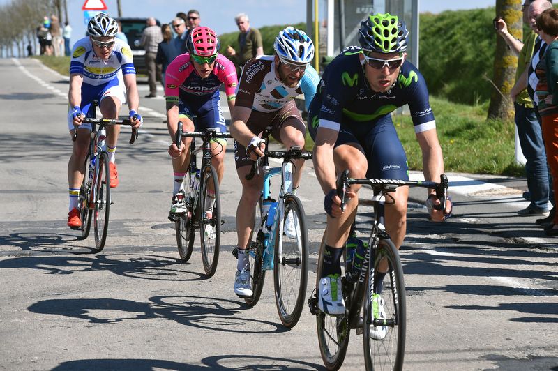 Imanol Erviti (Movistar) leading the breakaway