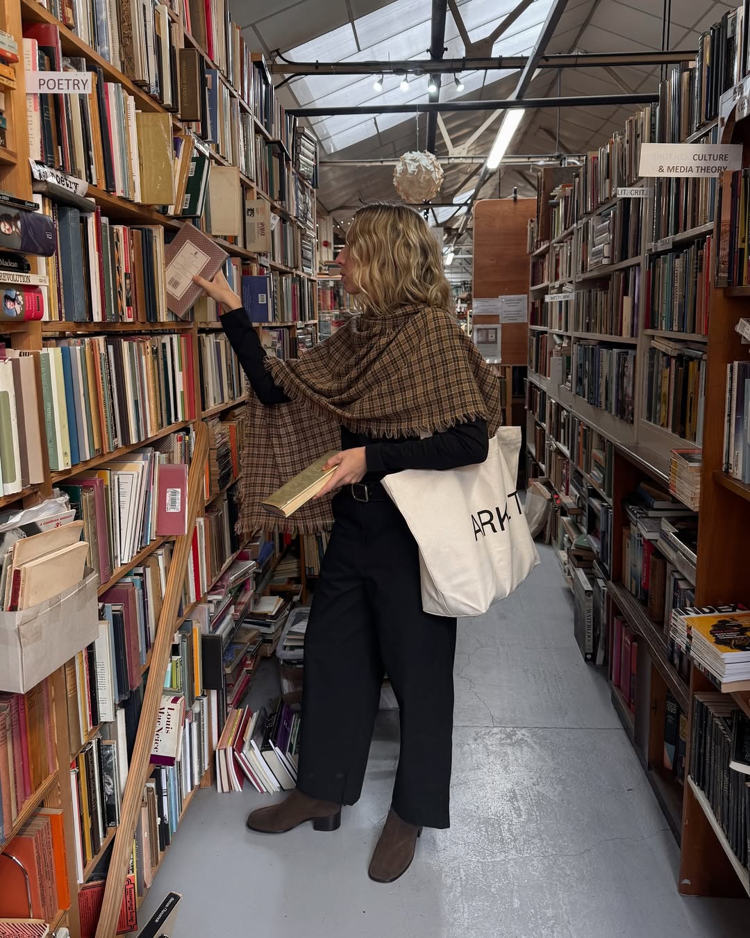 Influencer wearing heritage prints