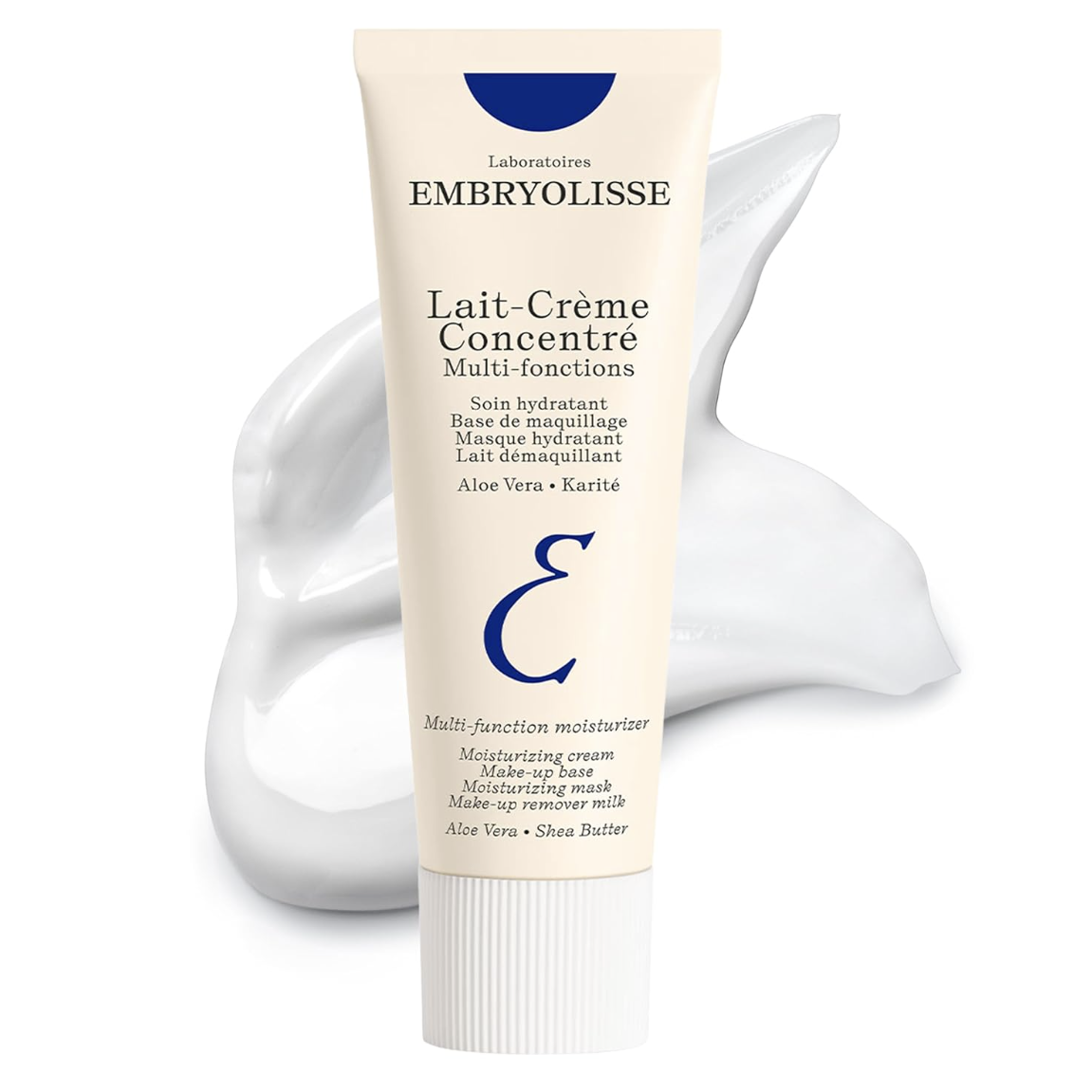 Embryolisse Lait-Cr&amp;egrave;me Concentr&amp;eacute; Face Moisturizer and Makeup Primer, French Face Cream With Shea Butter &amp;amp; Aloe Vera, 2.54 Fl Oz