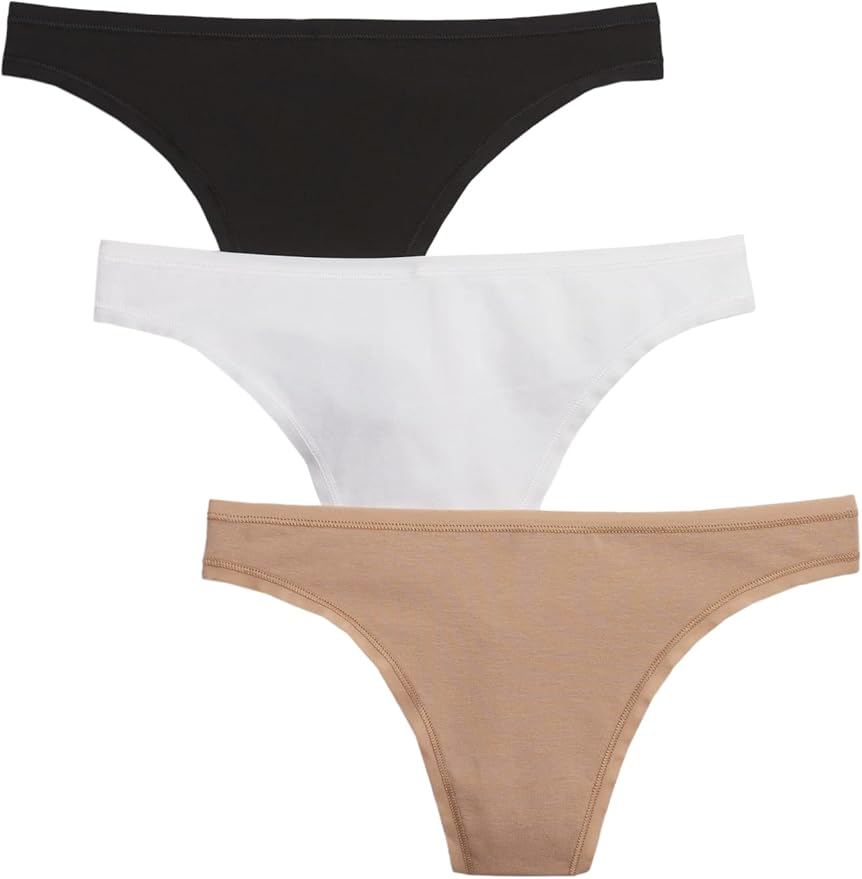 GAP, 3-Pack Organic Stretch Cotton Thong