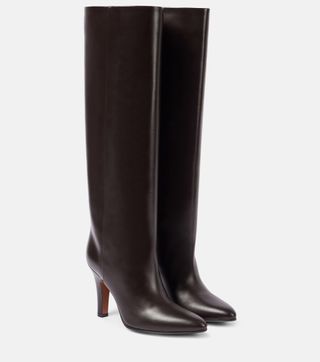 Prudence Leather Knee-High Boots