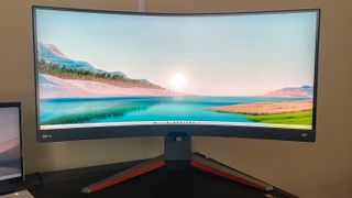 BenQ EX3410R monitor, one of the best monitors for programming