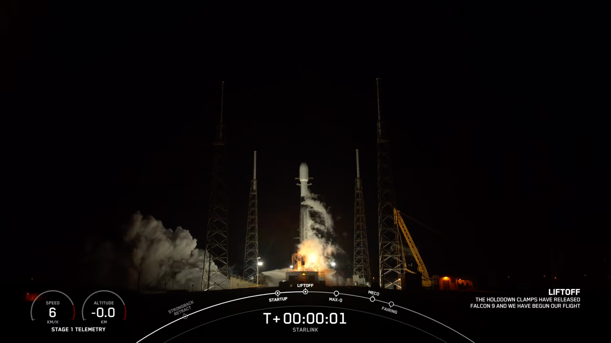 SpaceX launches 22 Starlink satellites toward orbit