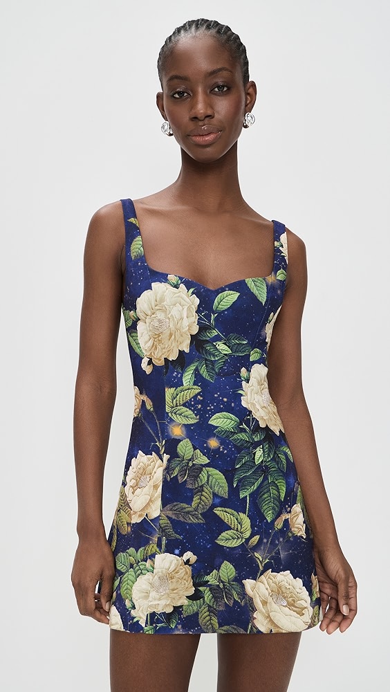 Alice + Olivia Eve Sweetheart Embellished Mini Dress