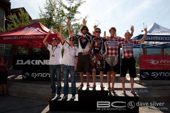 Duo men's final podium