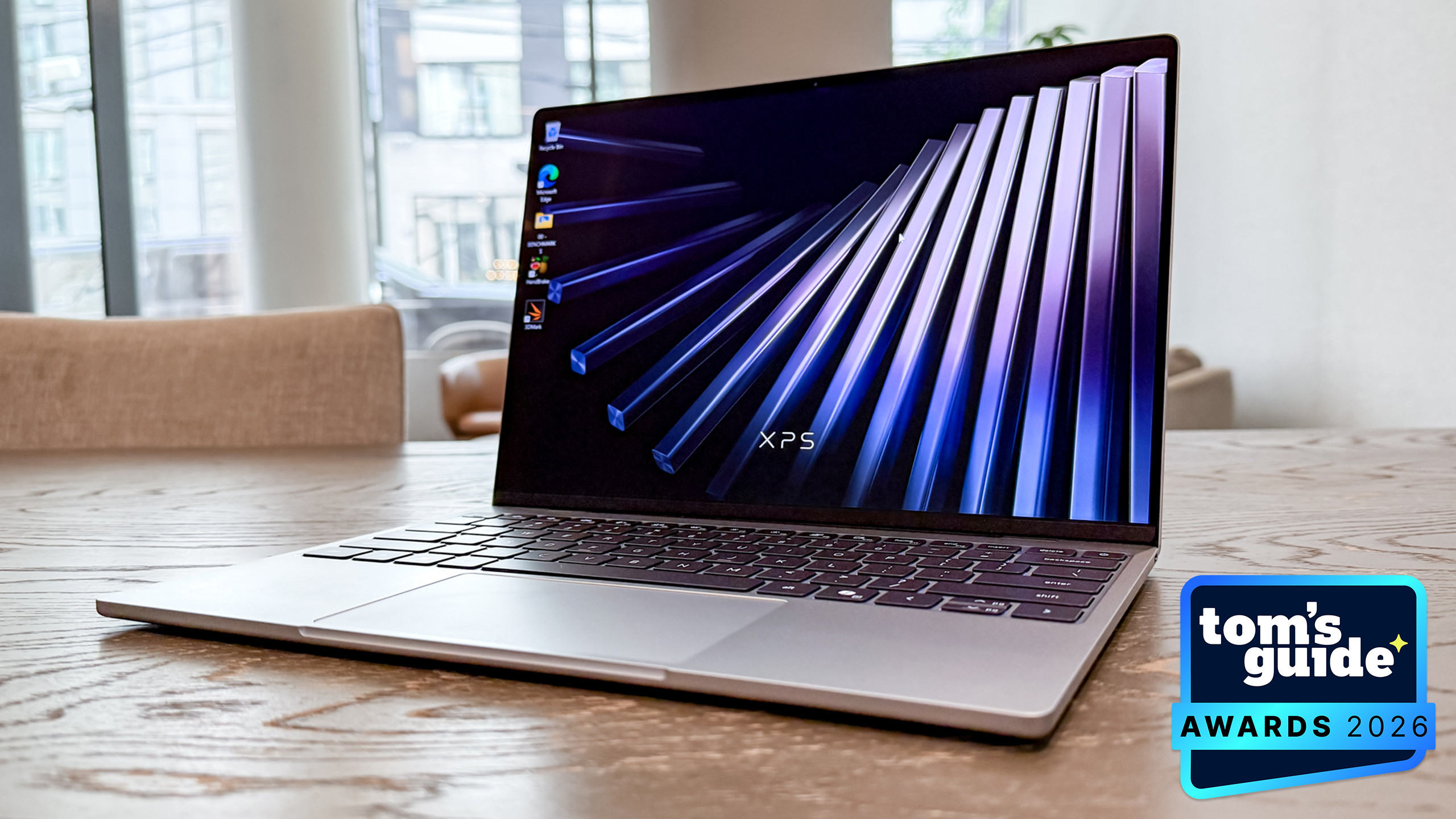 The Dell XPS 13 with a TG Awards 2026 badge