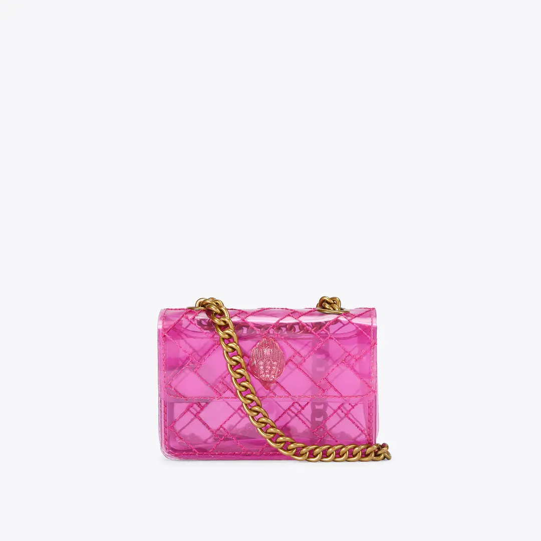 Kurt Geiger, Micro Kensington Vinyl Bag in Fushia