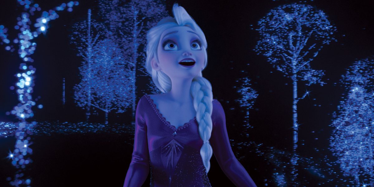 Elsa sings Into The Unknown in Frozen II