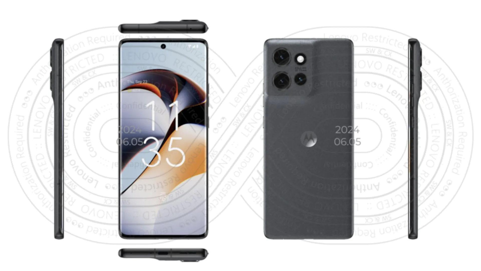 A leaked photo of the Moto H70 Max on the Wireless Power Consortium database