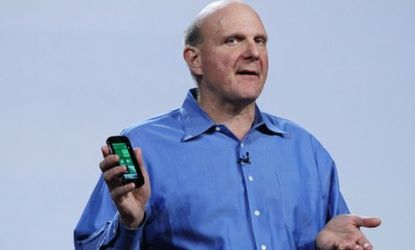 Microsoft CEO Steve Balmer sidestepped recent questions about a possible acquisition.