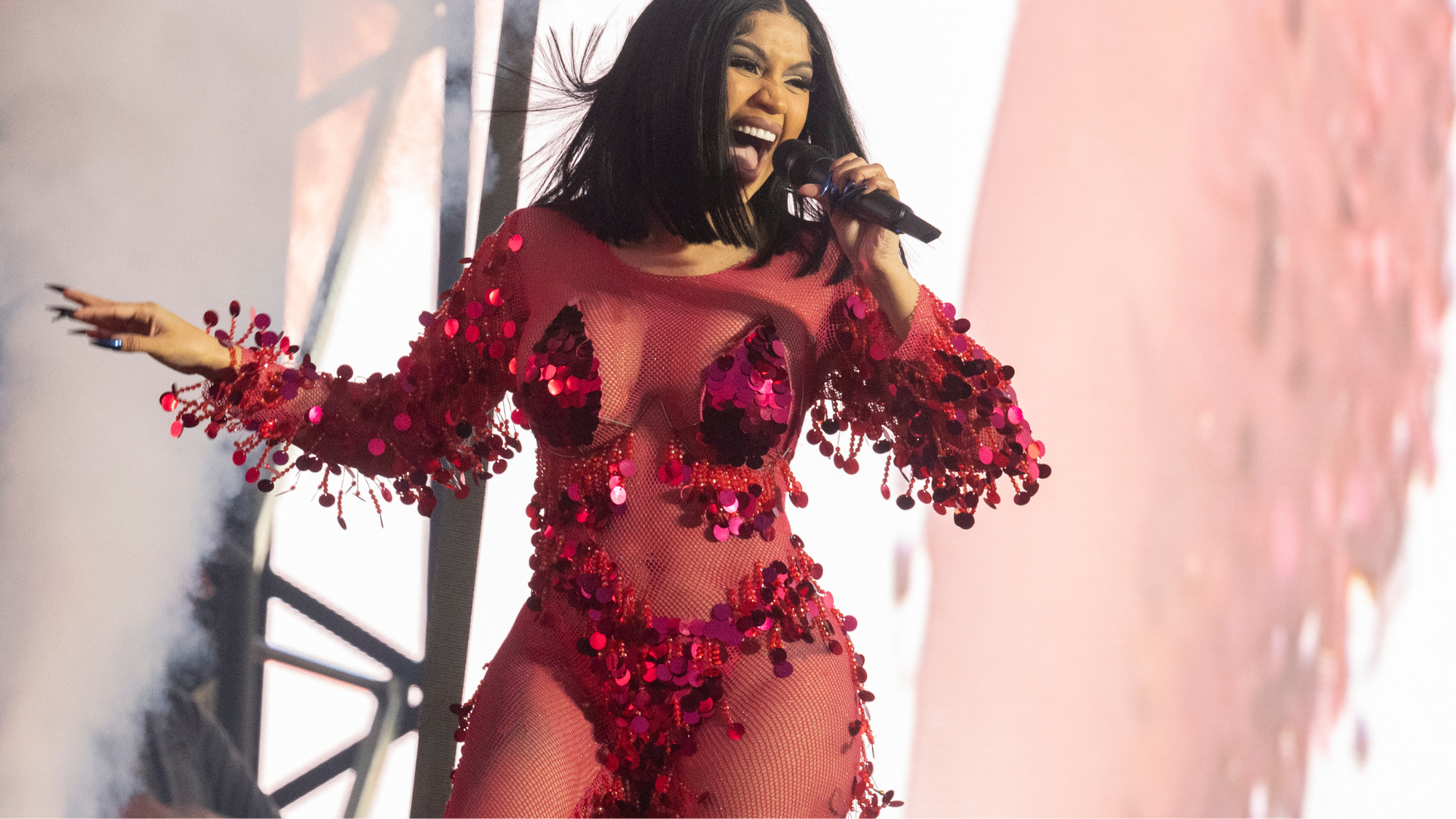 Cardi B Threw Microphone at Concertgoer Who Poured a Drink on Her