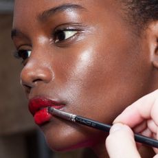 Applying Lipstick