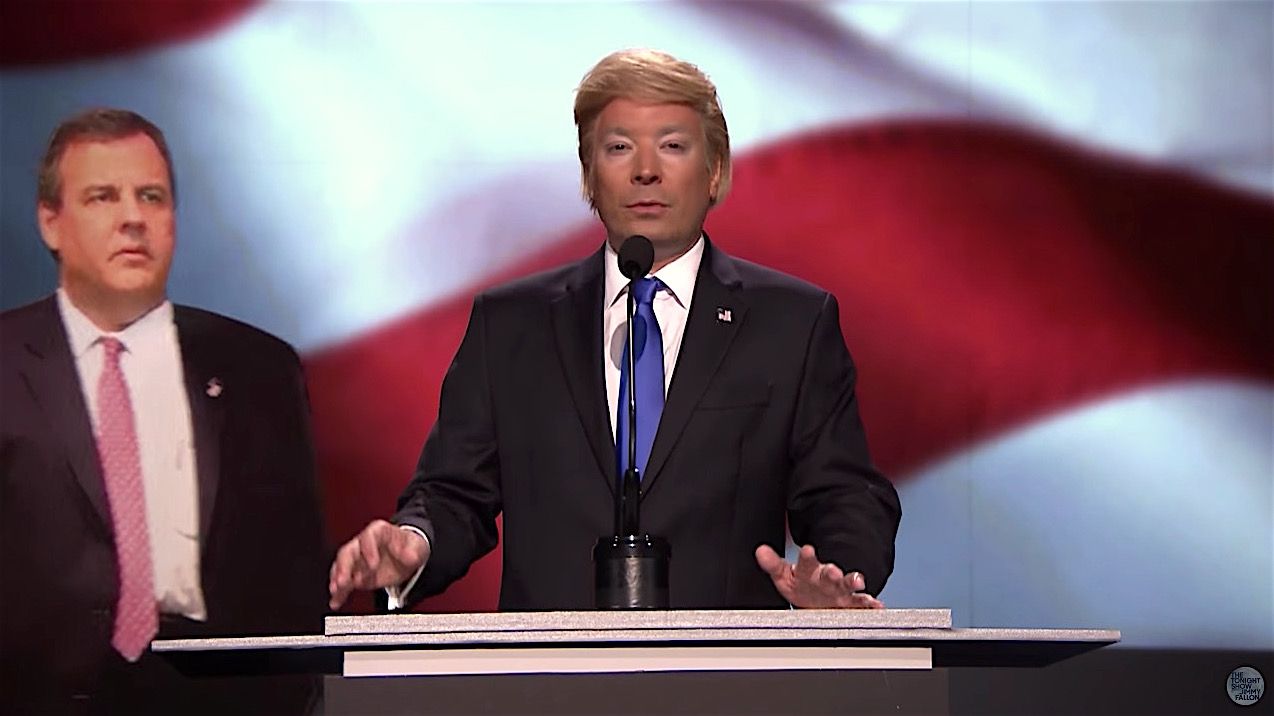 Jimmy Fallon&amp;#039;s Donald Trump speaks at imaginary RNC