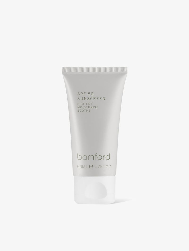 Bamford SPF 50 Sunscreen in grey tube