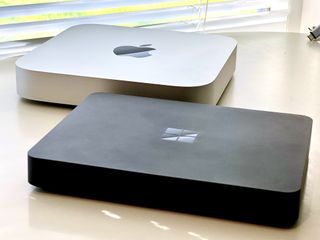 The Mac Mini and the Windows Dev Kit 2023 side-by-side