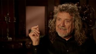 Robert Plant being interviewed in Becoming Led Zeppelin