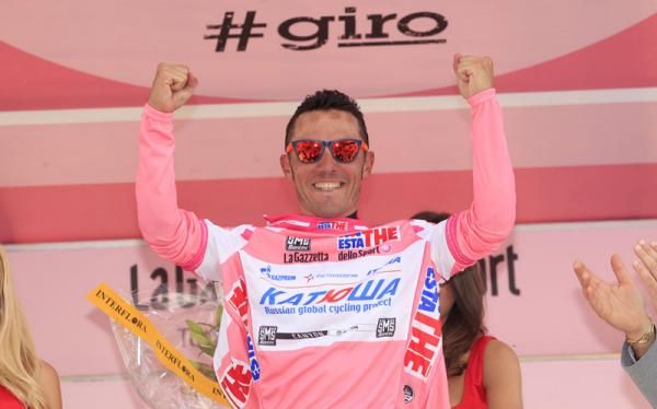 Joaquim Rodriguez (Katusha Team) moved into the leader's jersey