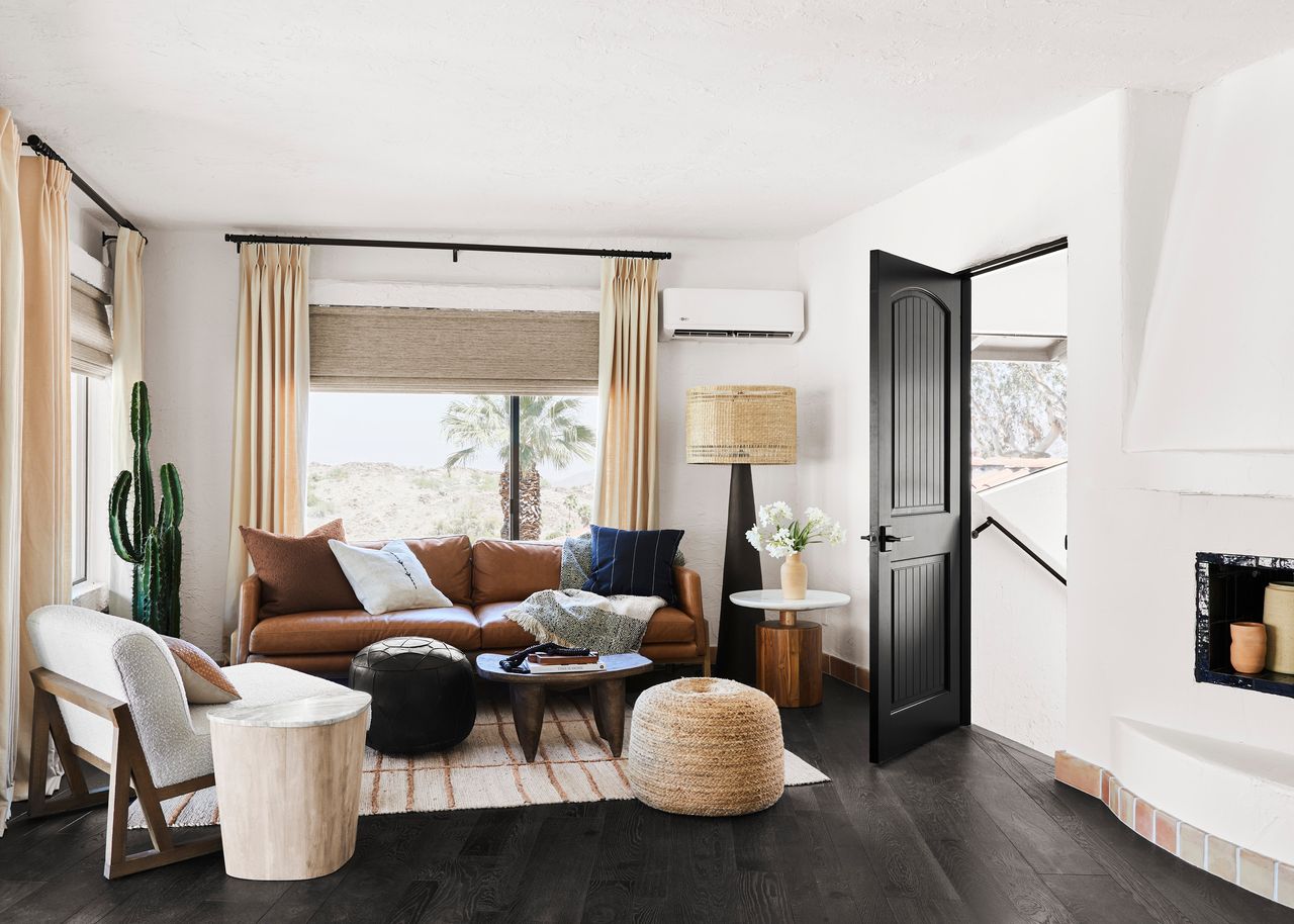 a small spanish style living room