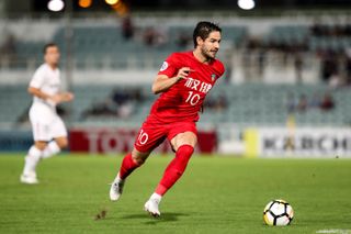 Alexandre Pato in action for Tianjin Quanjian against Kashima Antlers in September 2018.