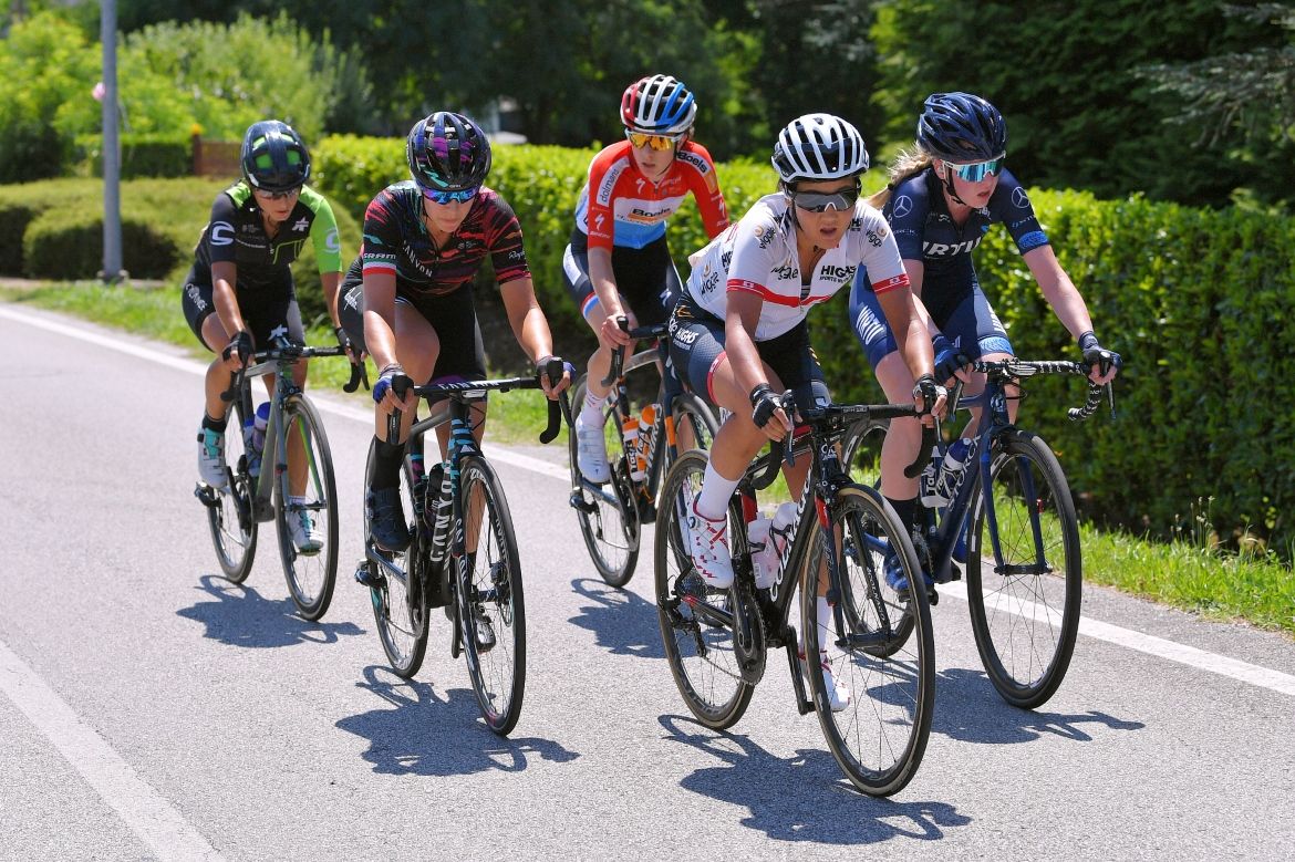 Japanese champion Eri Yonamine in the breakaway