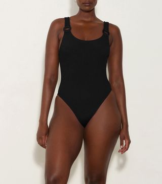 Domino Swim With Tonal Hoops - Black