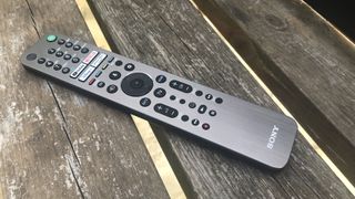 The Sony A90J OLED remote.