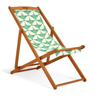 Habitat X Scion Folding Wooden Garden Deck Chair - Lintu