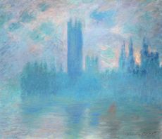 Houses of Parliament, 1900–01, 32in by 36¼in, by Claude Monet (1840–1926), The Art Institute of Chicago, US.