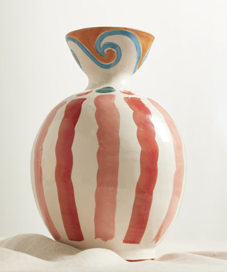 red striped vase