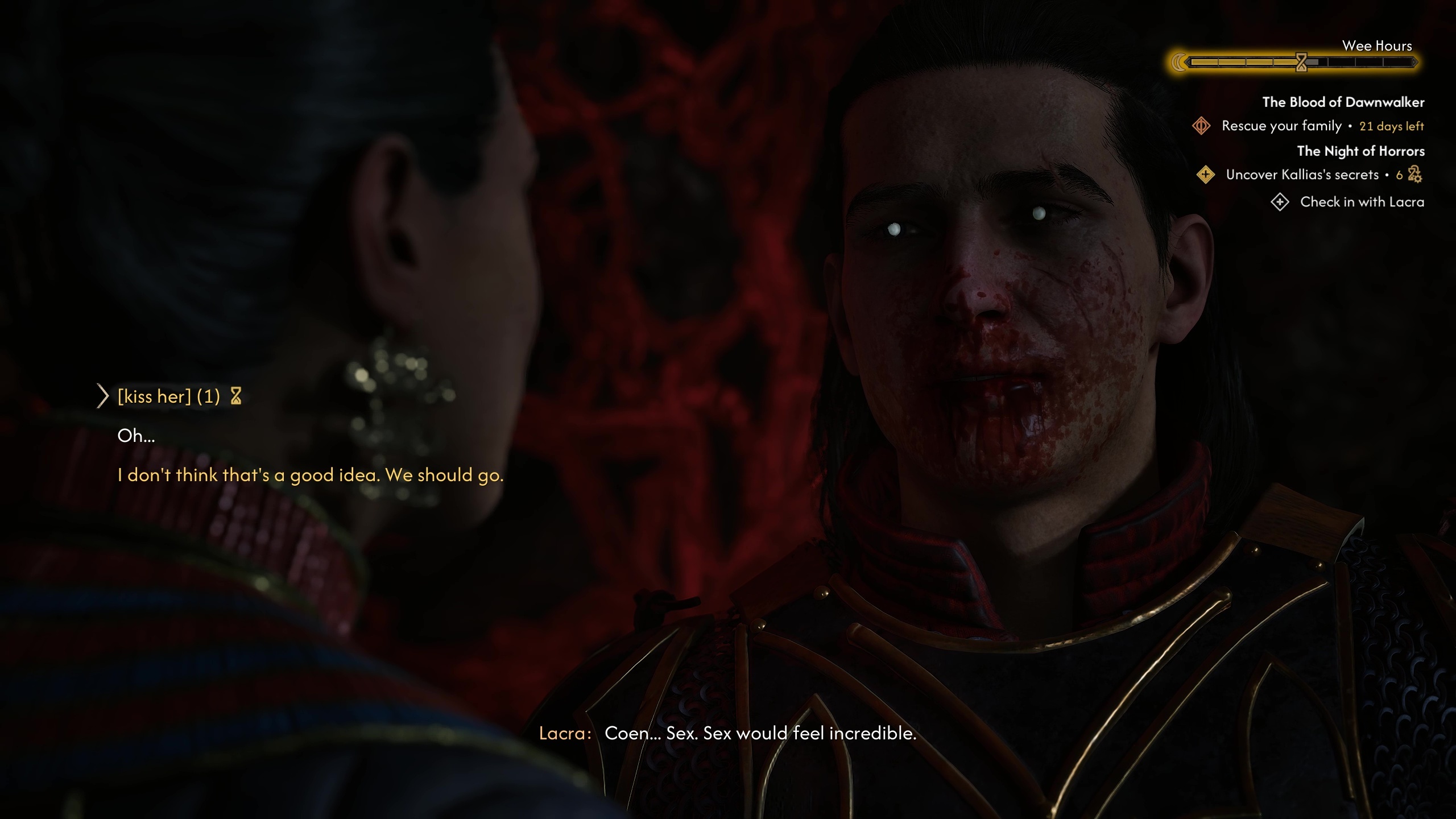 Choosing to romance Lacra in The Blood of Dawnwalker