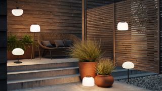 modern outdoor lighting scheme
