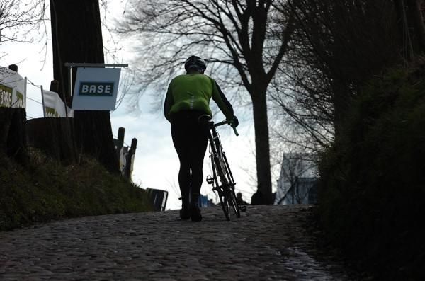 There's no shame in walking your bike up the 22% grade.