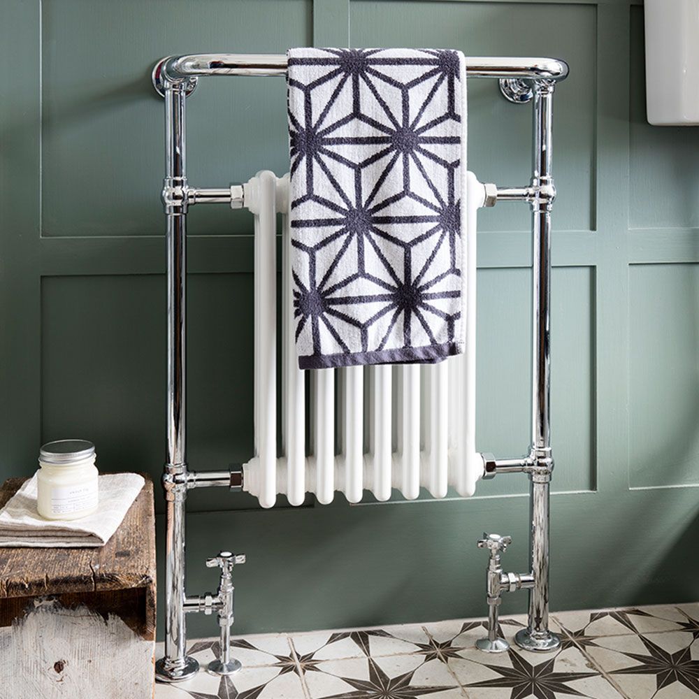 chrome radiator and towel rail