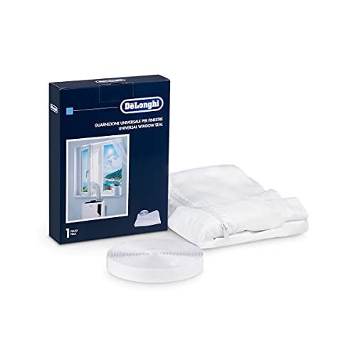 De'longhi Dlsa012 Universal Window Installation Kit – Window Seal for Mobile Air Conditioners in the Office, Living Room and Bedroom, White