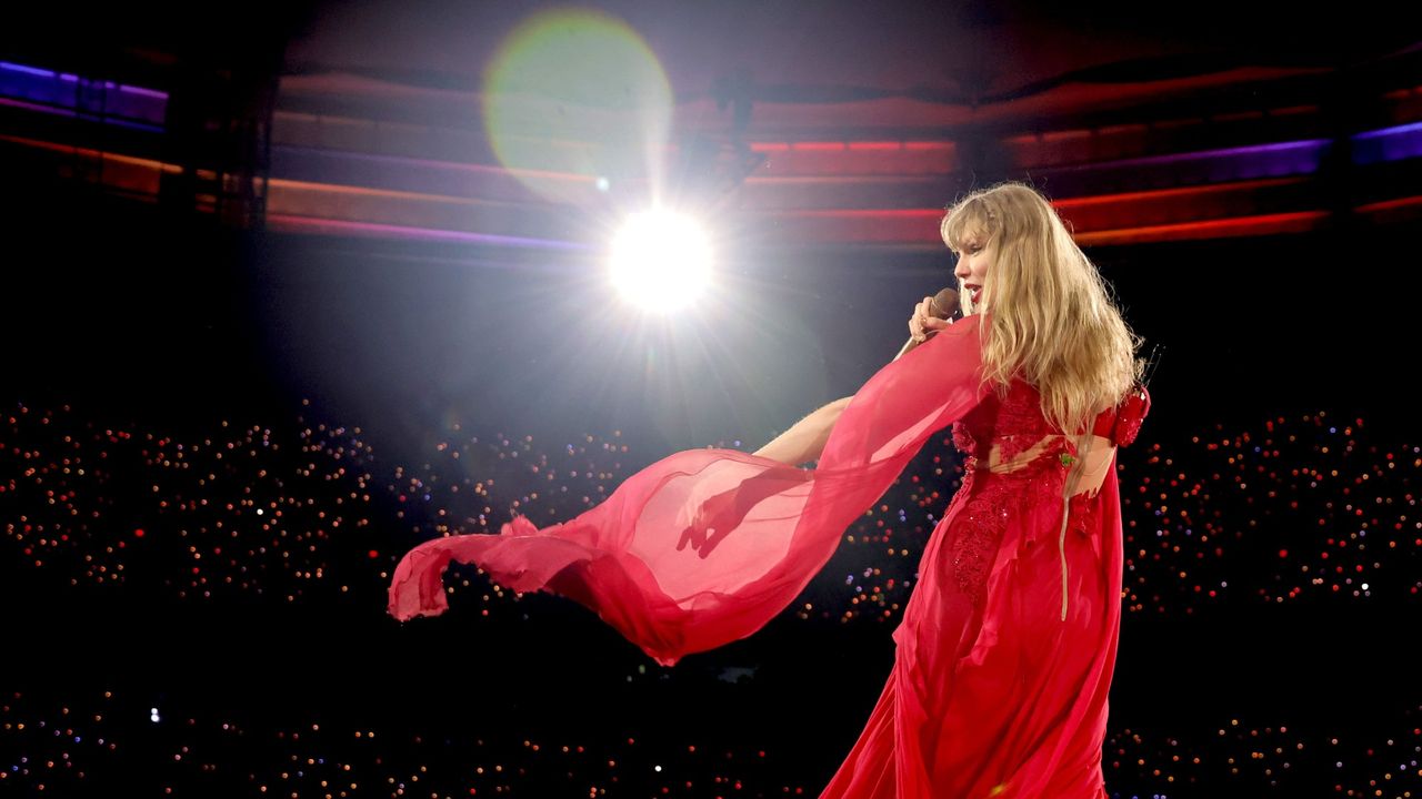 Taylor Swift performs during the final stop on her Eras Tour