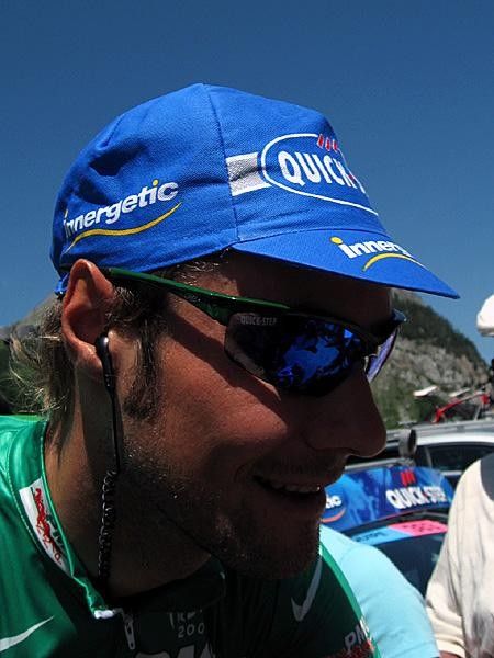 Tom Boonen (Quickstep-Innergetic) starts a hard day.