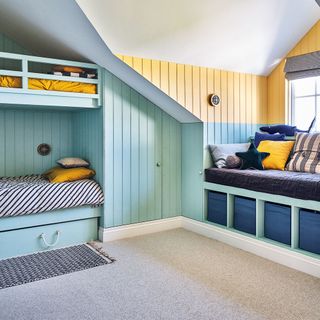 bedroom with bunk and sofa beds