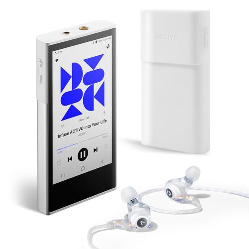 Activo P1 player + custom-fit case + Activo Q1 earphones