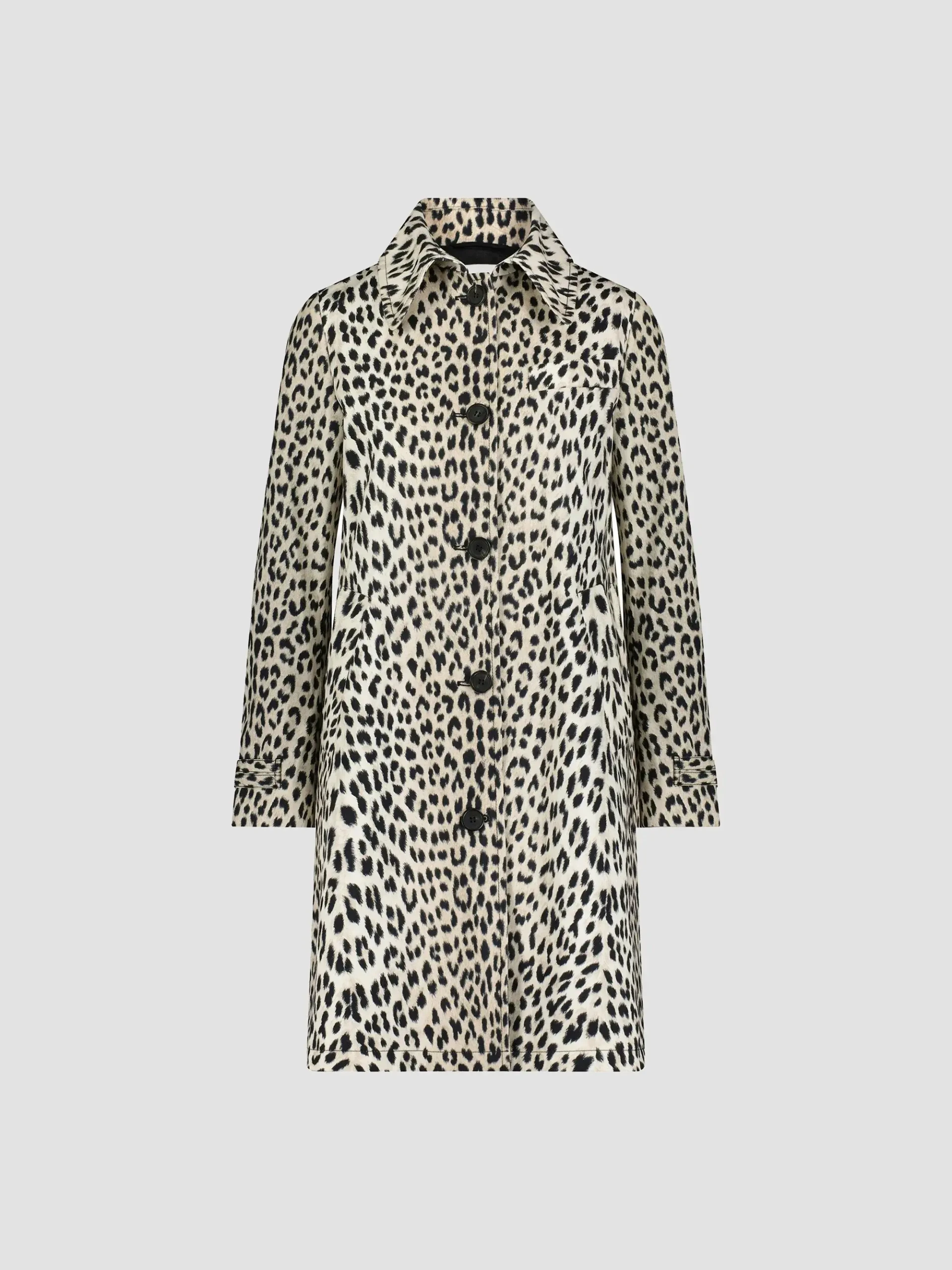 Alaine Animal Print Car Coat