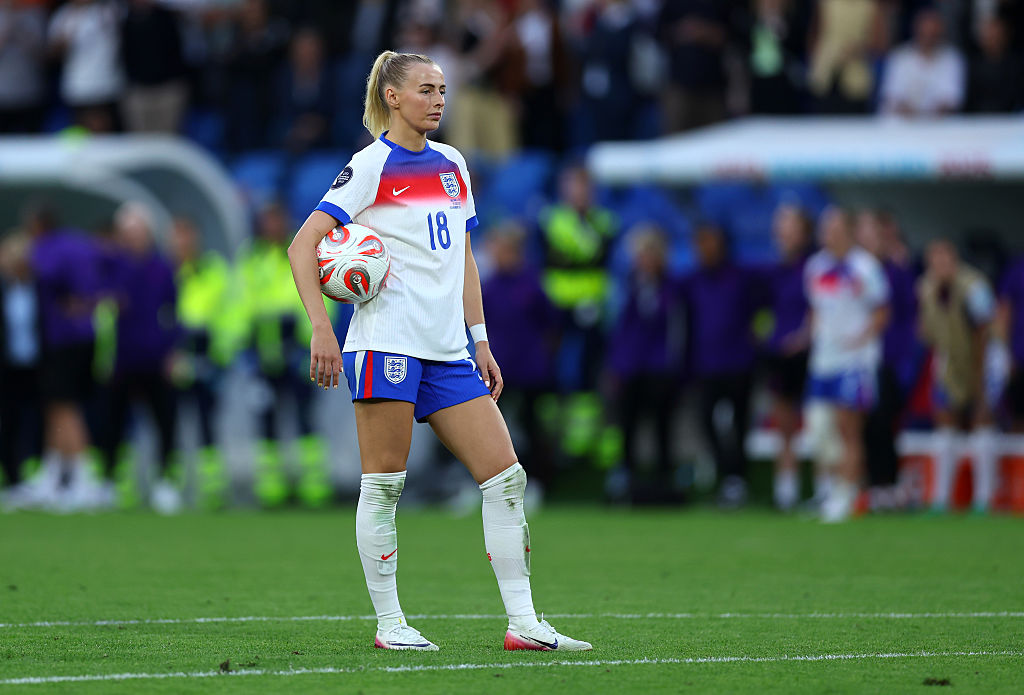 Chloe Kelly's winning penalty for England against Spain in the Euro 2025 final shootout