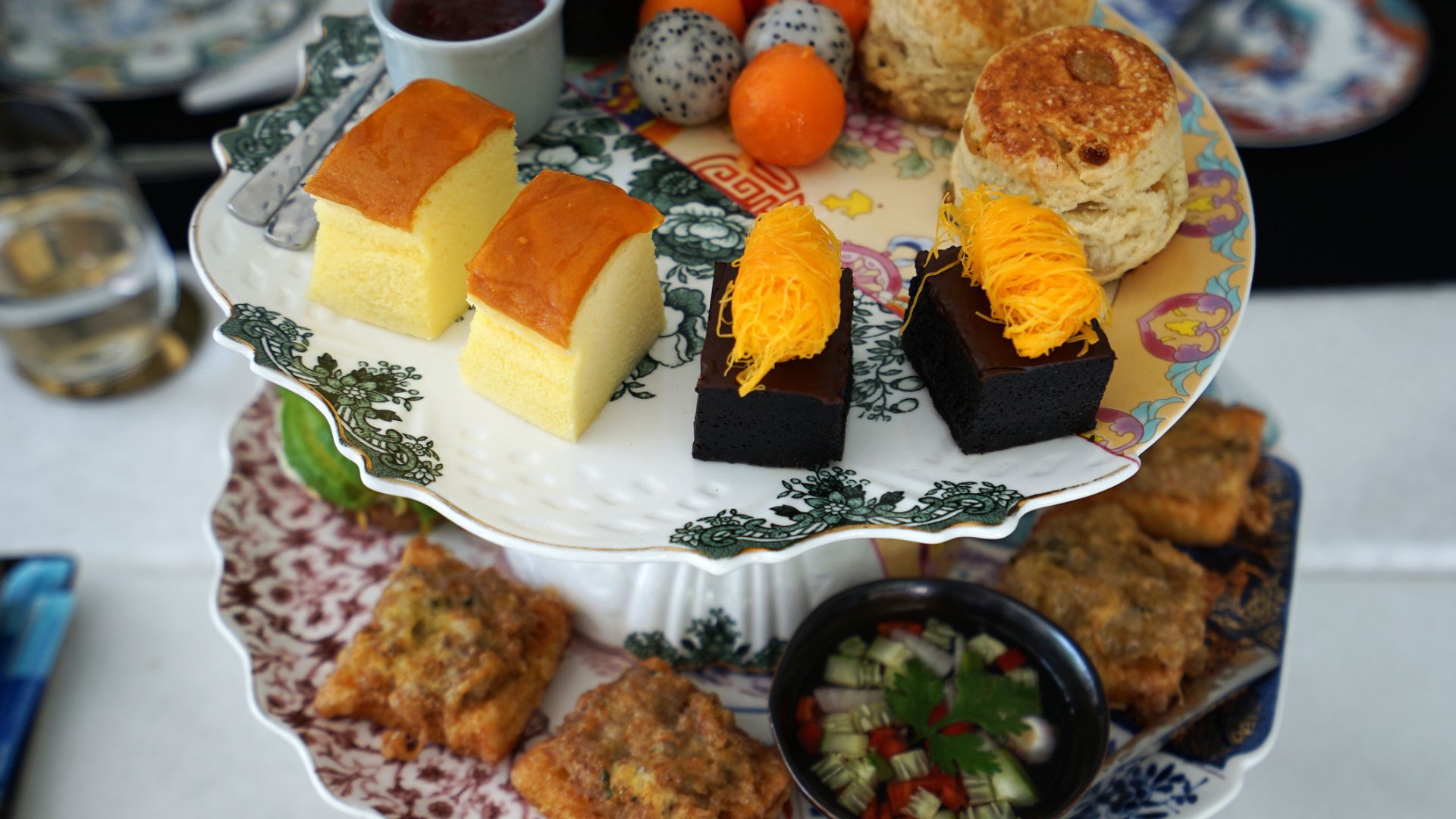 An Asian inspired afternoon tea