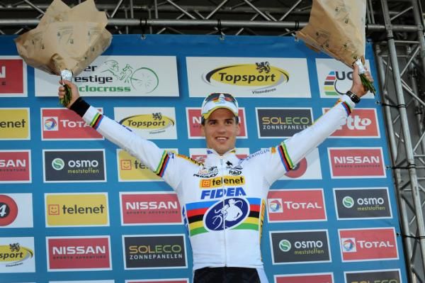 Zdenek &Scaron;tybar (Telenet-Fidea) on the podium