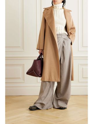 Manuela Icon Belted Camel Hair Coat