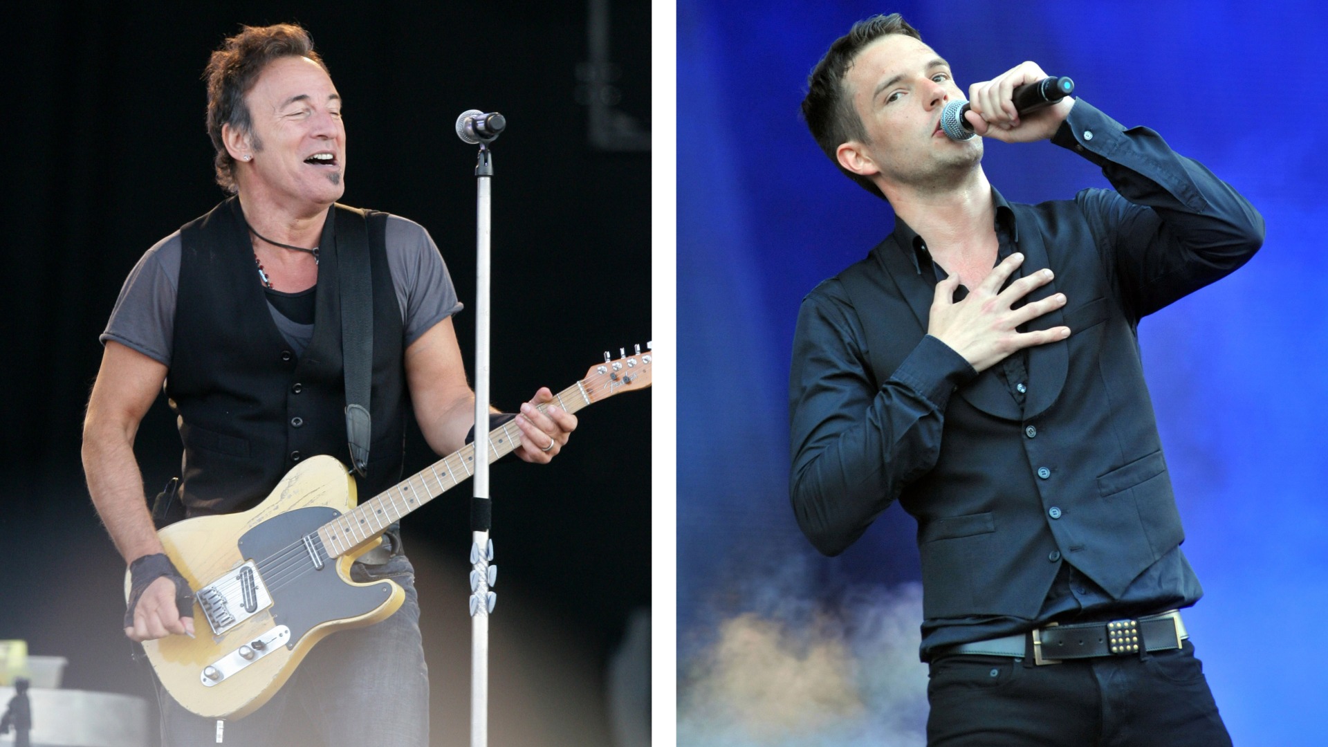 Bruce Springsteen and Brandon Flowers