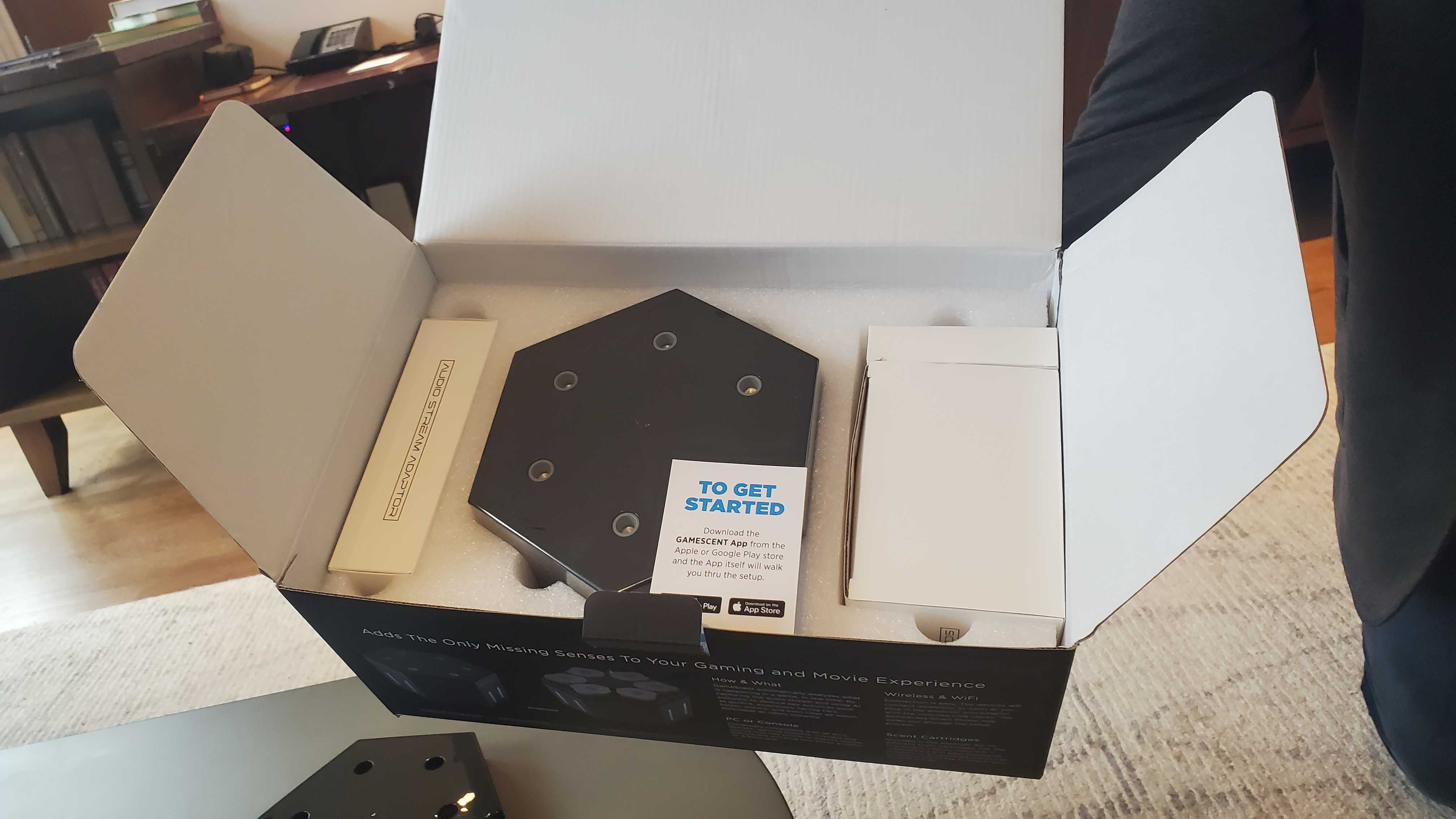 black GameScent device in a box