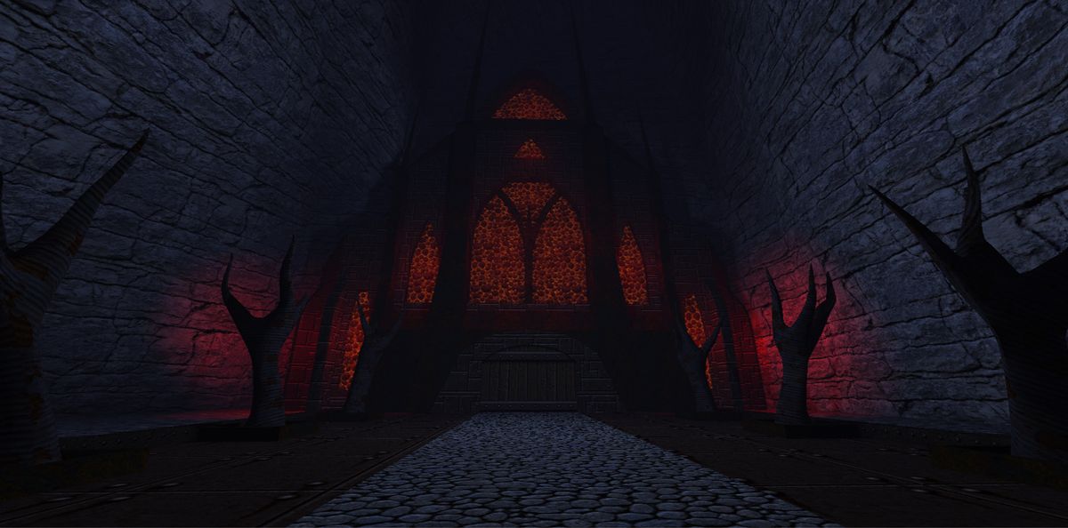 Dusk screenshot showing off newer, high-poly HD models