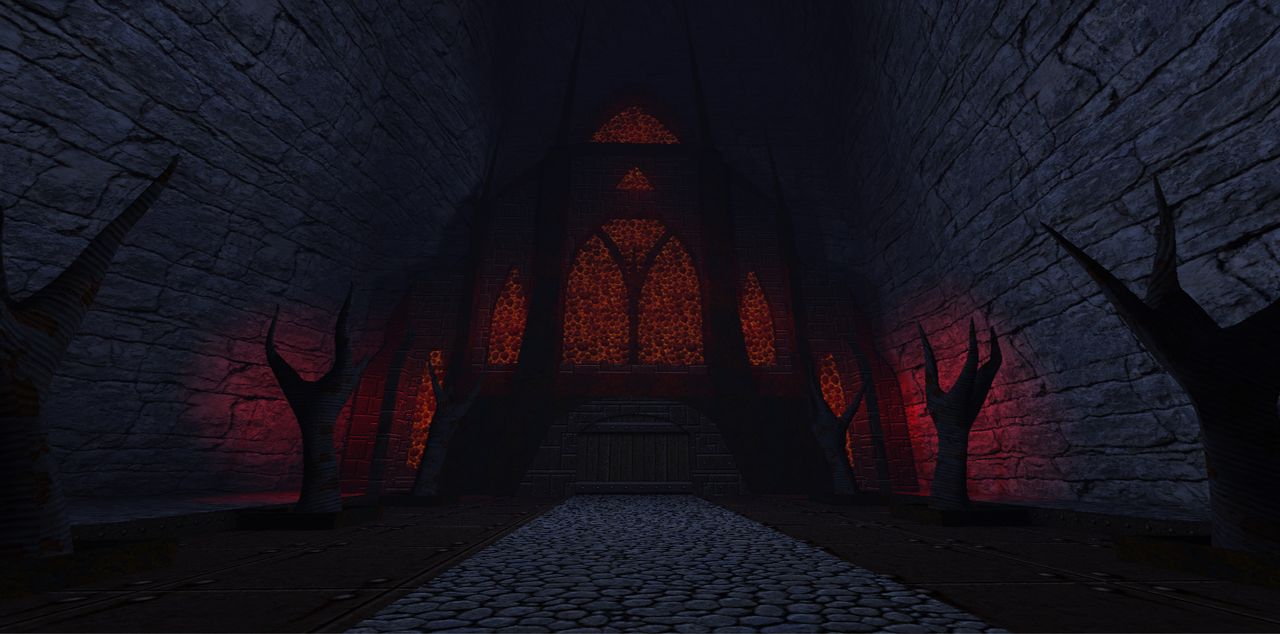 Dusk screenshot showing off newer, high-poly HD models