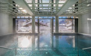 The Four Seasons Megeve wellness space, in the French Alps