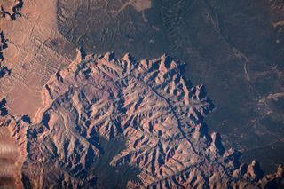 Arizona, near Mingus Mountain, as seen from space by Guy Laliberte, from his new book